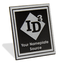 id3 logos custom 3d logo Plastic Molded nameplates  